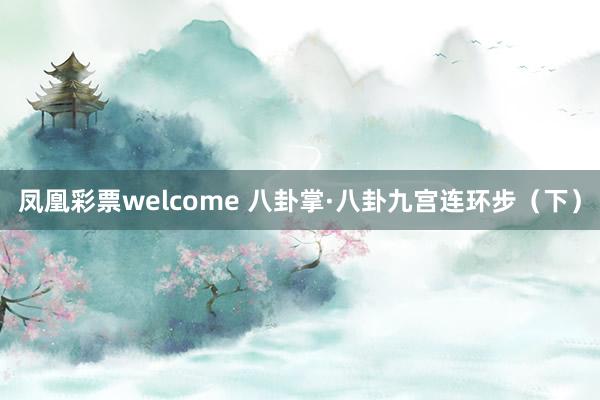凤凰彩票welcome 八卦掌·八卦九宫连环步（下）