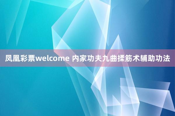 凤凰彩票welcome 内家功夫九曲揉筋术辅助功法