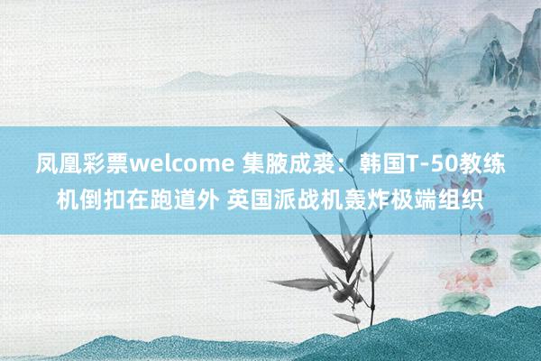 凤凰彩票welcome 集腋成裘：韩国T-50教练机倒扣在跑道外 英国派战机轰炸极端组织