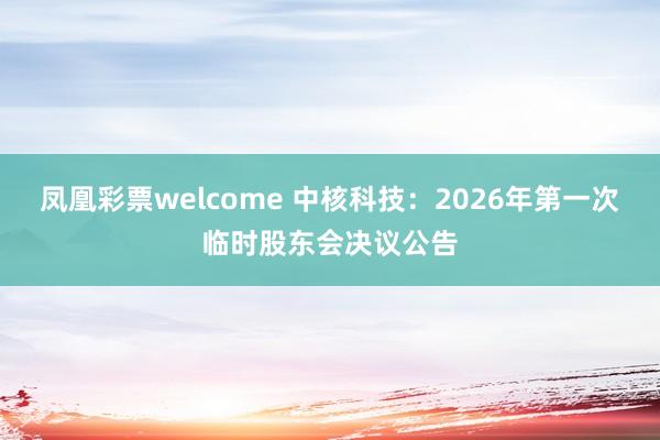凤凰彩票welcome 中核科技：2026年第一次临时股东会决议公告