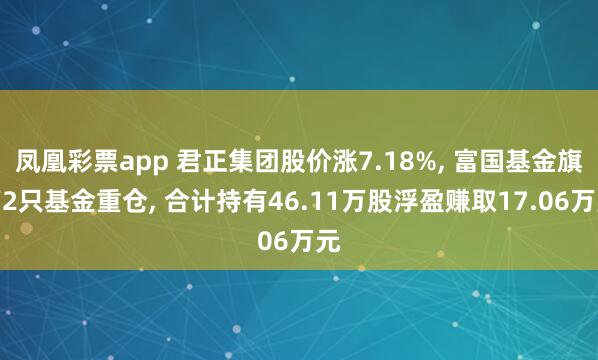凤凰彩票app 君正集团股价涨7.18%, 富国基金旗下2只基金重仓, 合计持有46.11万股浮盈赚取17.06万元