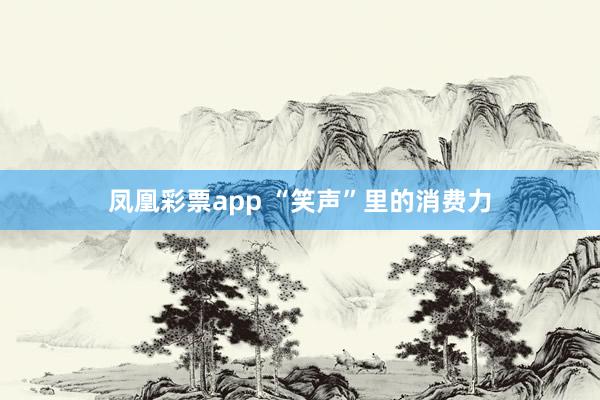 凤凰彩票app “笑声”里的消费力
